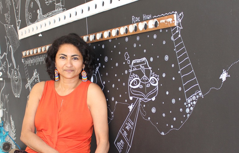 Priya Zachariah is the founder of Ma'Mela studio