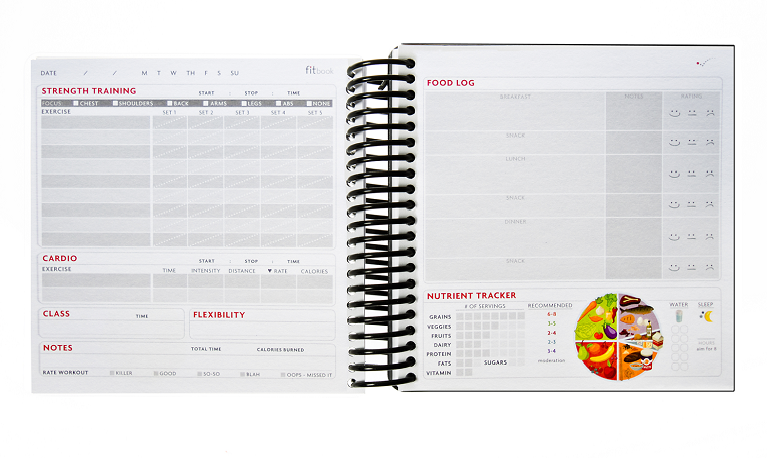 Fitbook is a food and nutrition journal cum planner