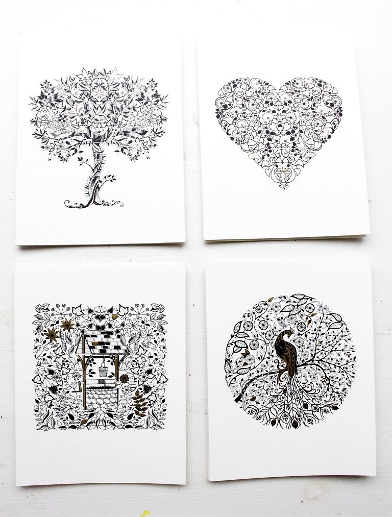 Adult colouring books and cards by Johanna Basford