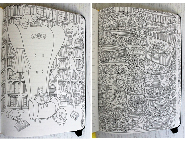 cats coloring book for adults