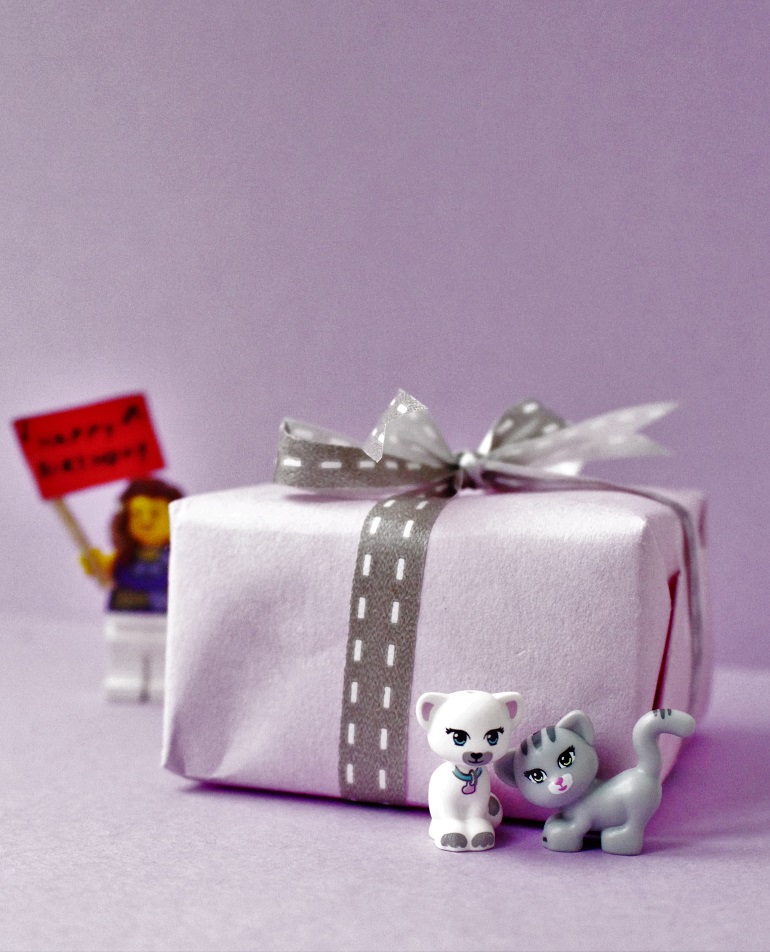 Lego Friends gift wrap for kids