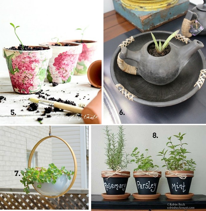 spring crafts and DIY planters